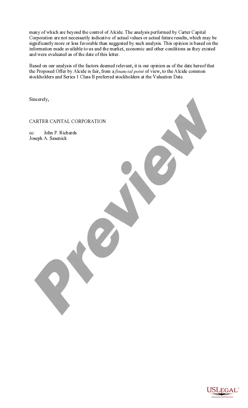 Get Proposal to consider and approve offer to exchange outstanding shares and amend certificate of designations, preferences and rights with Fairness Opinion Report Preview Proposal to consider and approve offer to exchange outstanding shares and amend certificate of designations, preferences and rights with Fairness Opinion Report