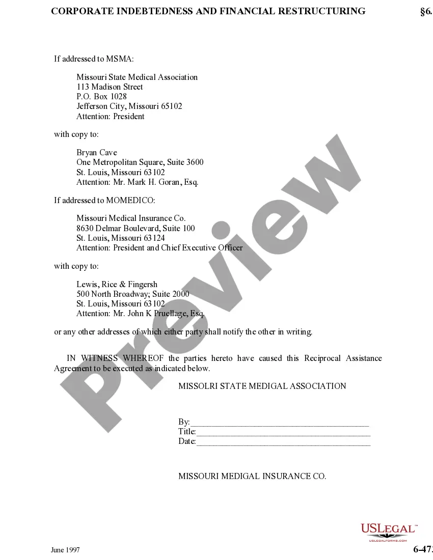 Get Reciprocal Assistance Agreement Preview Reciprocal Assistance Agreement