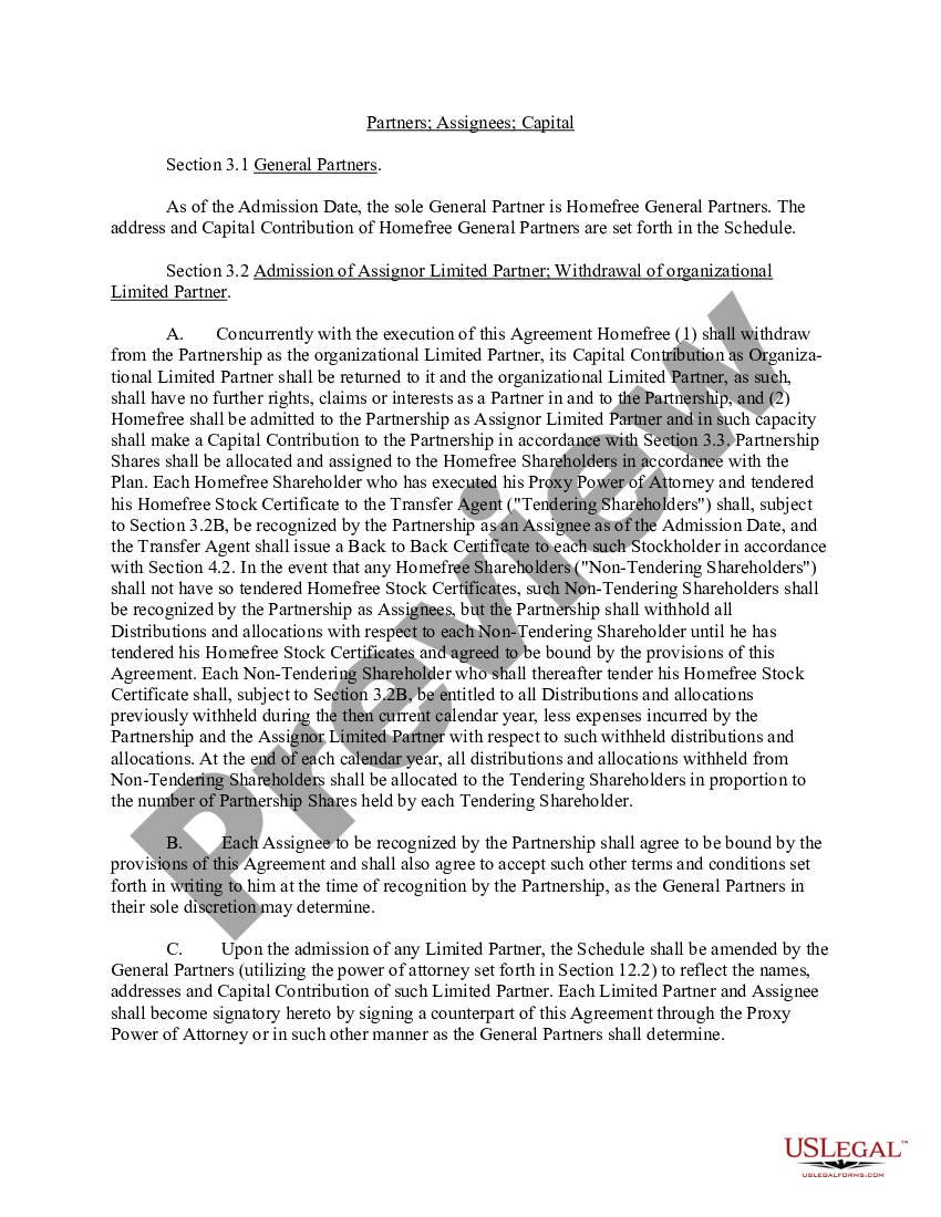 Amended And Restated Agreement Of Limited Partnership - Restated ...