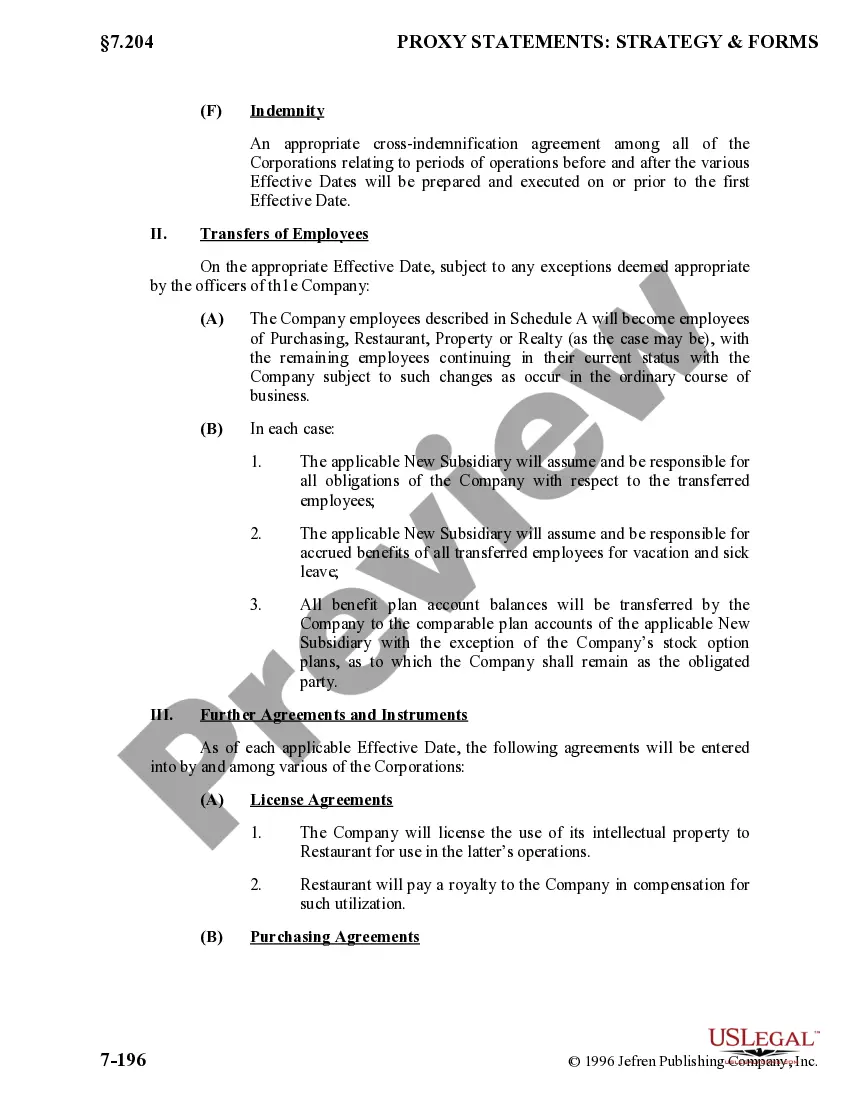 Get Plan of Internal Restructuring Preview Plan of Internal Restructuring