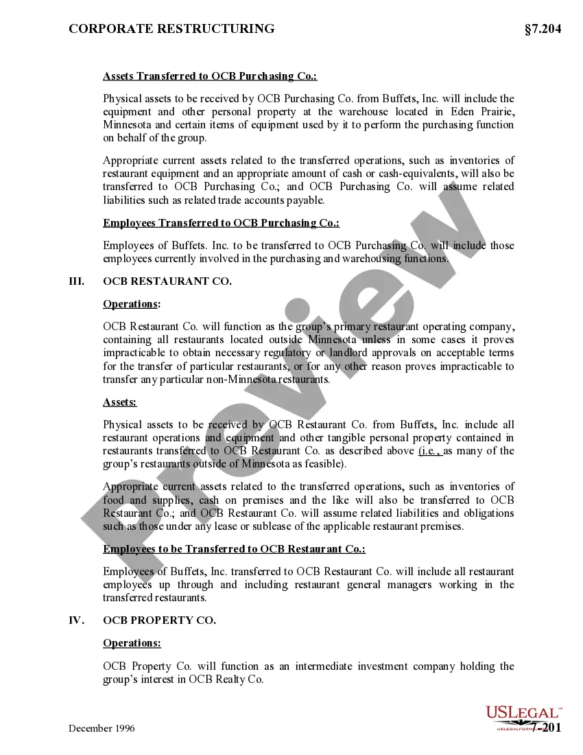 Get Plan of Internal Restructuring Preview Plan of Internal Restructuring