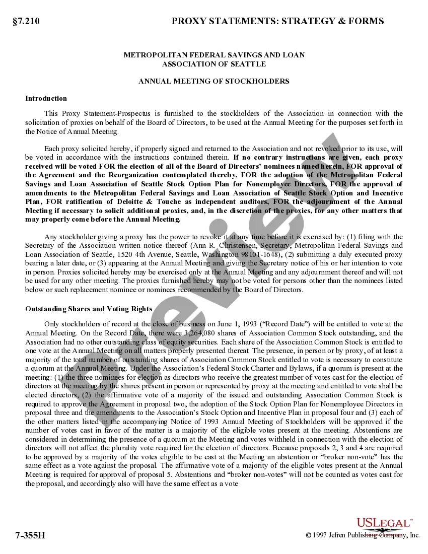 Get Proxy Statement - Metropolitan Bancorp with appendices Preview Proxy Statement - Metropolitan Bancorp with appendices