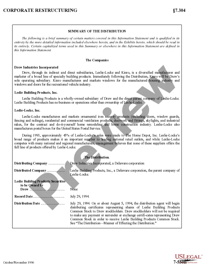 Get Information Statement - Common Stock Preview Information Statement - Common Stock