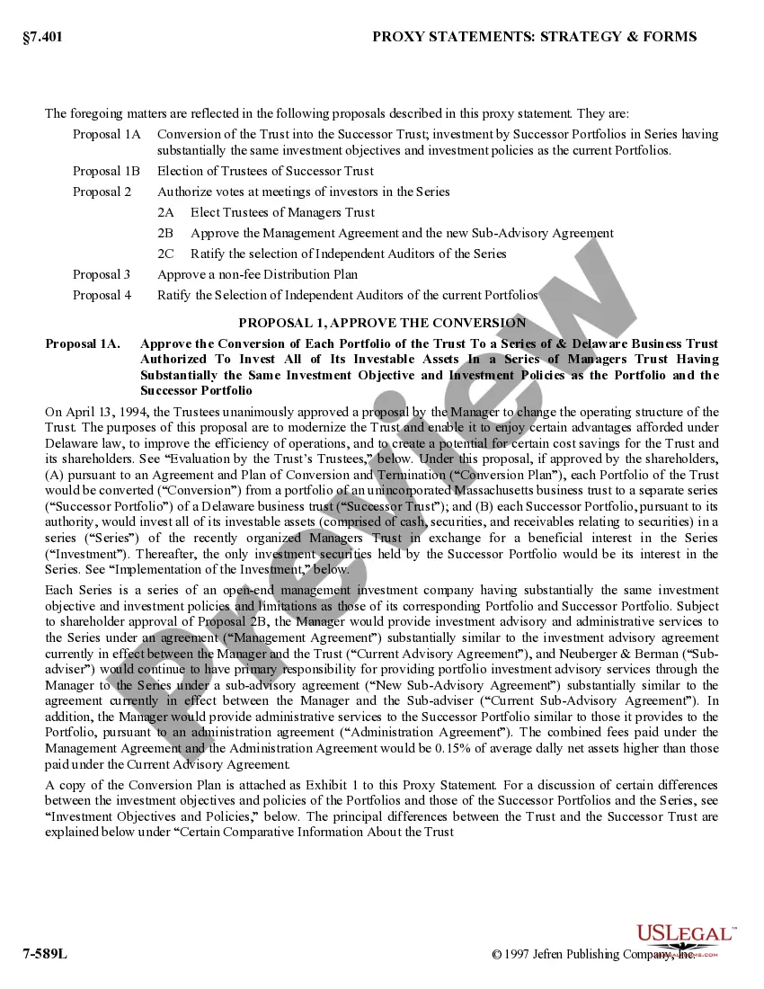 Preview Proxy Statement - Neuberger and Berman - with exhibits