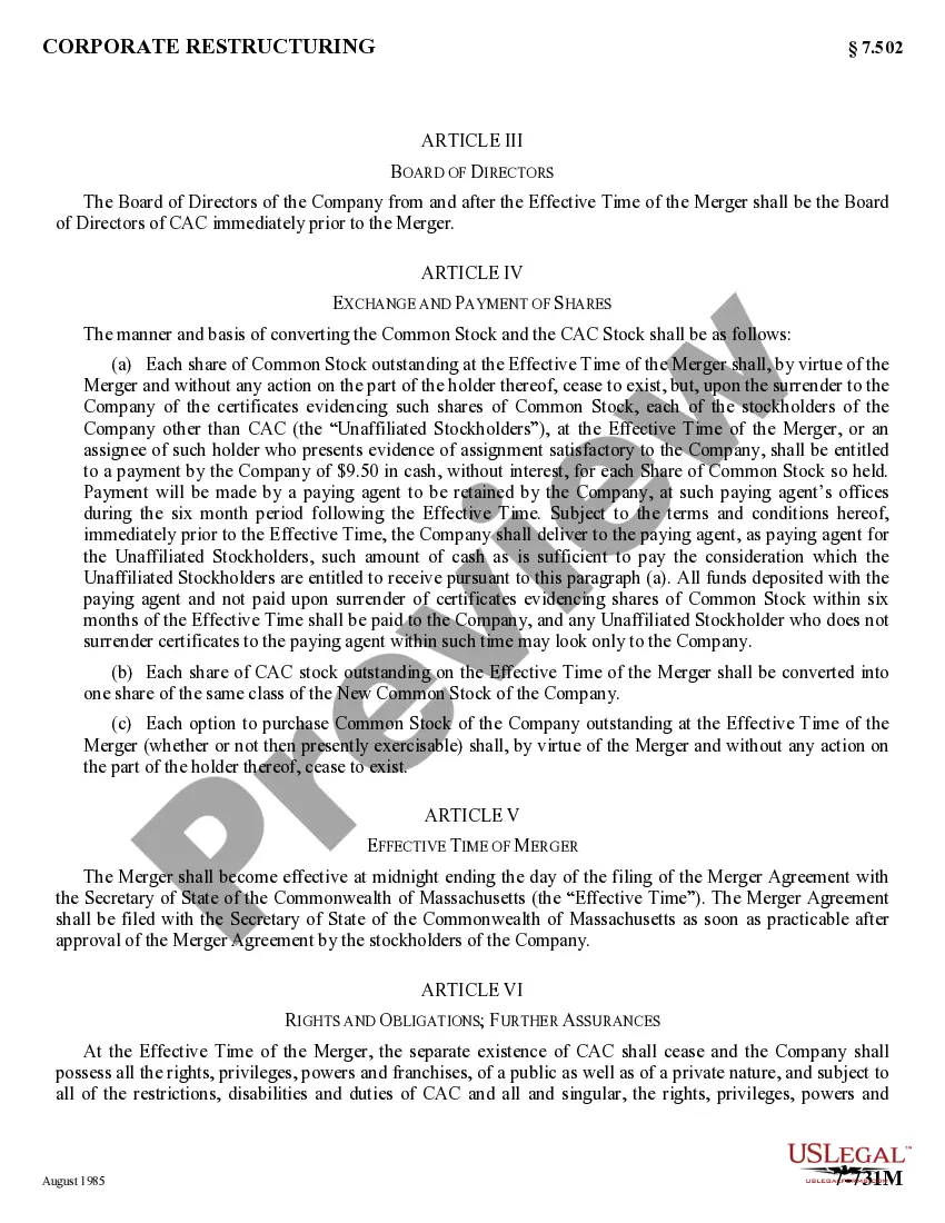 Get Agreement and Plan of Merger by NFA Corp. and Casty Acquisition Corp. Preview Agreement and Plan of Merger by NFA Corp. and Casty Acquisition Corp.
