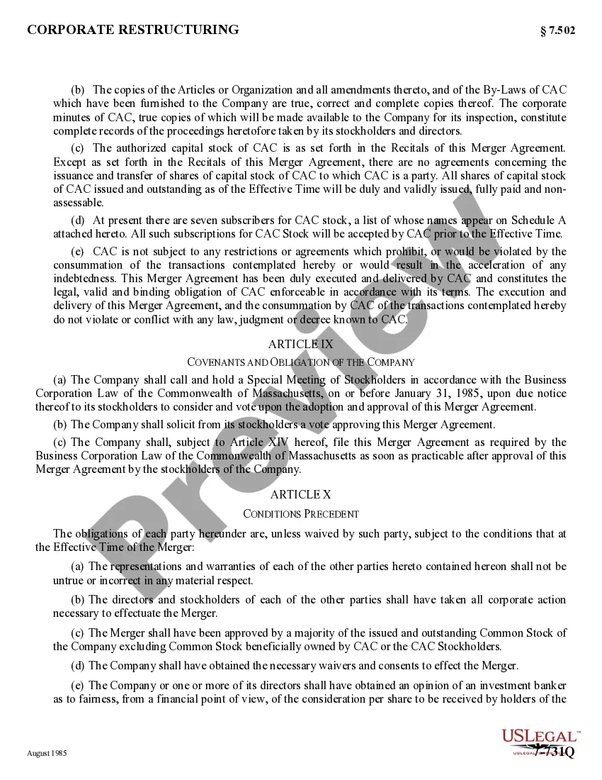 Get Agreement and Plan of Merger by NFA Corp. and Casty Acquisition Corp. Preview Agreement and Plan of Merger by NFA Corp. and Casty Acquisition Corp.