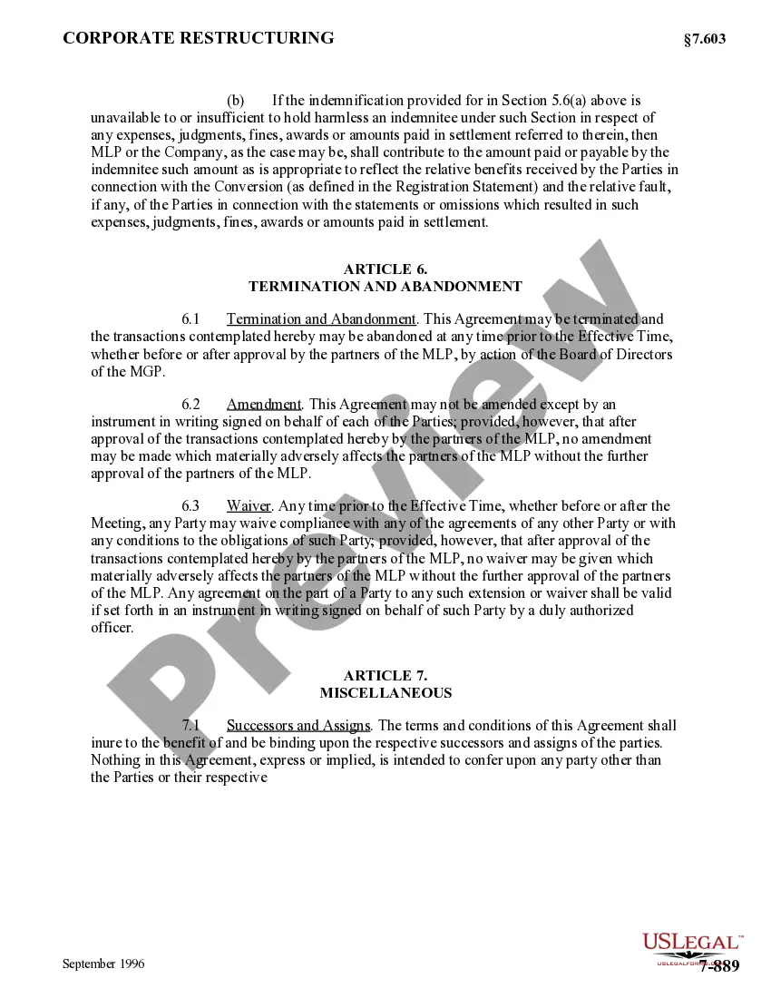 Preview Organization Agreement with exhibit