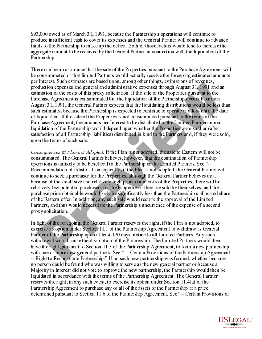 Get Proxy Statement - NRM 1984 Development Income Fund Ltd with exhibit Preview Proxy Statement - NRM 1984 Development Income Fund Ltd with exhibit