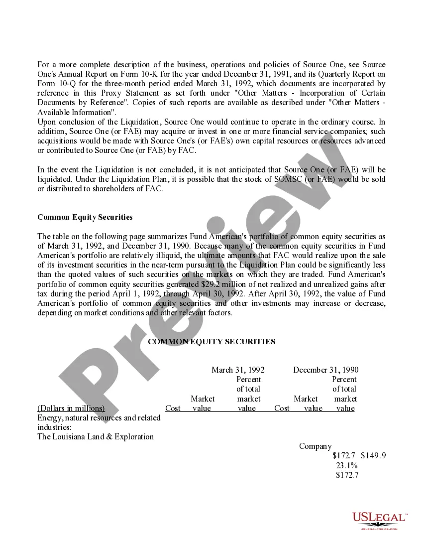 Get Proposal - Conclusion of the Liquidation with exhibit Preview Proposal - Conclusion of the Liquidation with exhibit