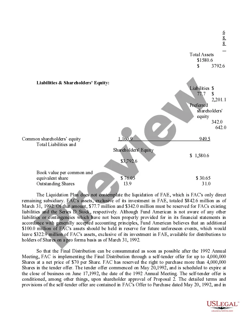 Get Proposal - Conclusion of the Liquidation with exhibit Preview Proposal - Conclusion of the Liquidation with exhibit