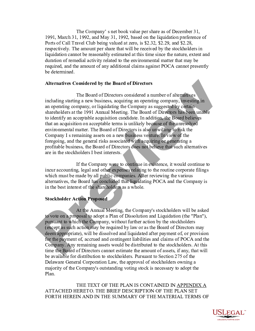 Plan Of Dissolution Template Nj Plan Of Dissolution Template Nj