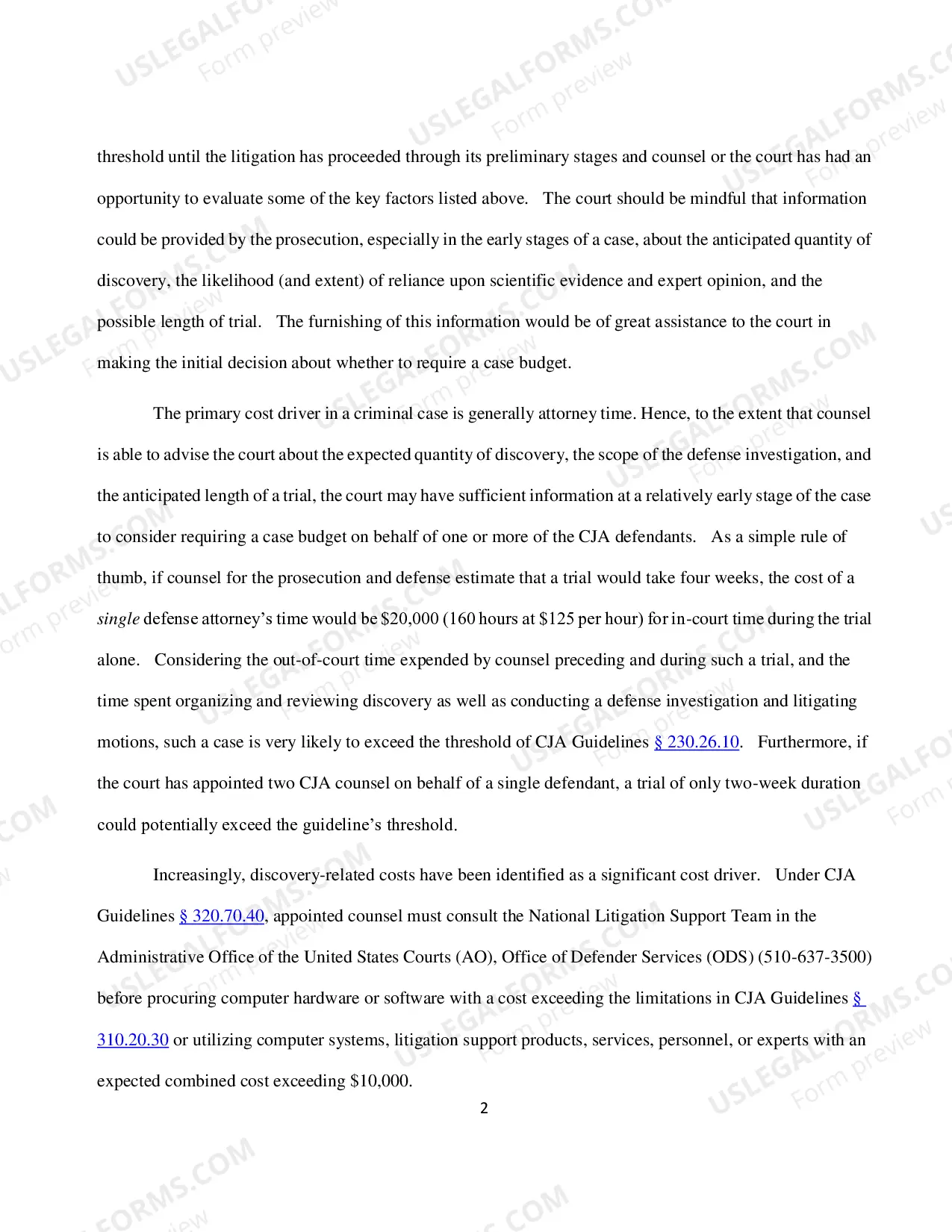 Preview Instructions for Expert Services Detailed Budget Worksheet for Non-capital Representations with the Potential for Extraordinary Cost