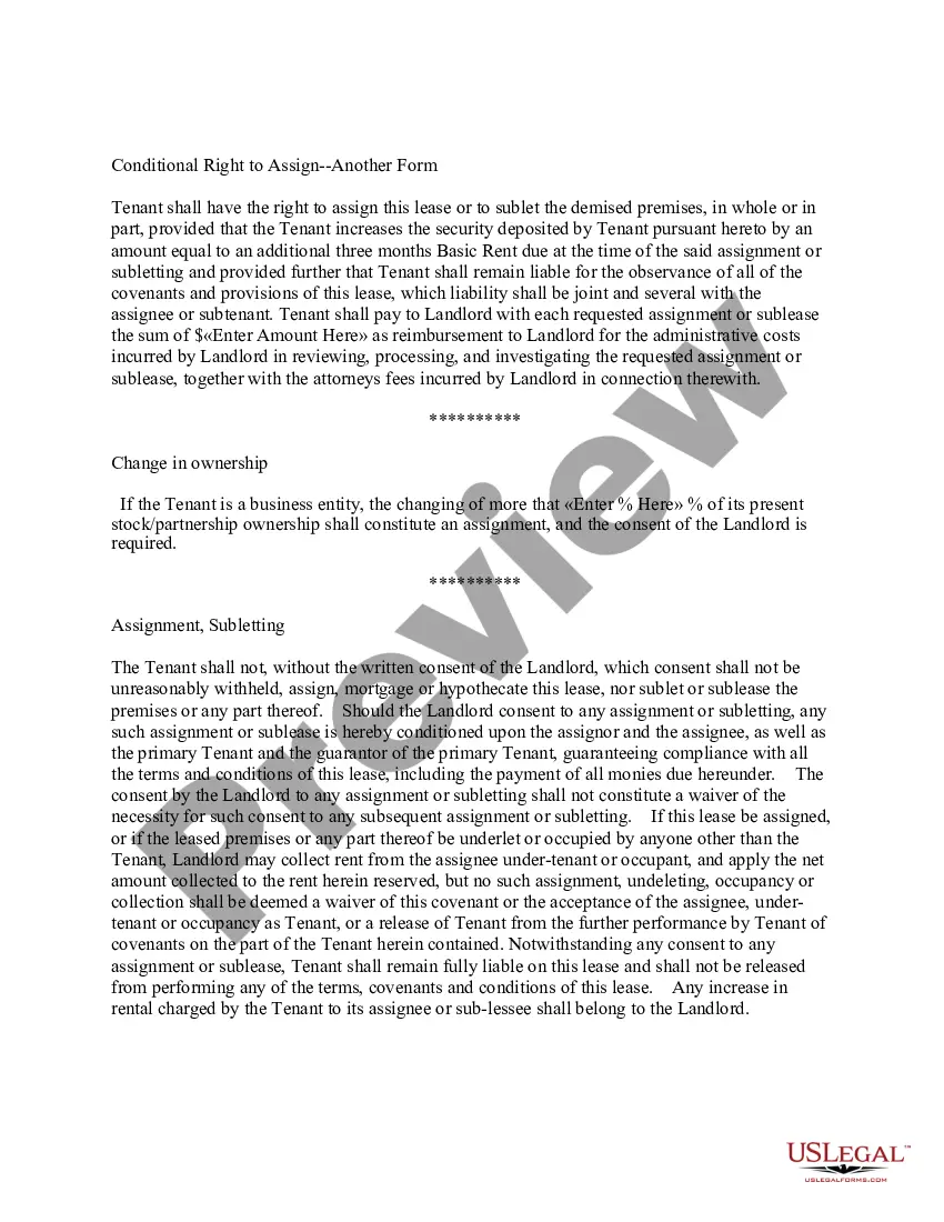 Preview Assignment Clause