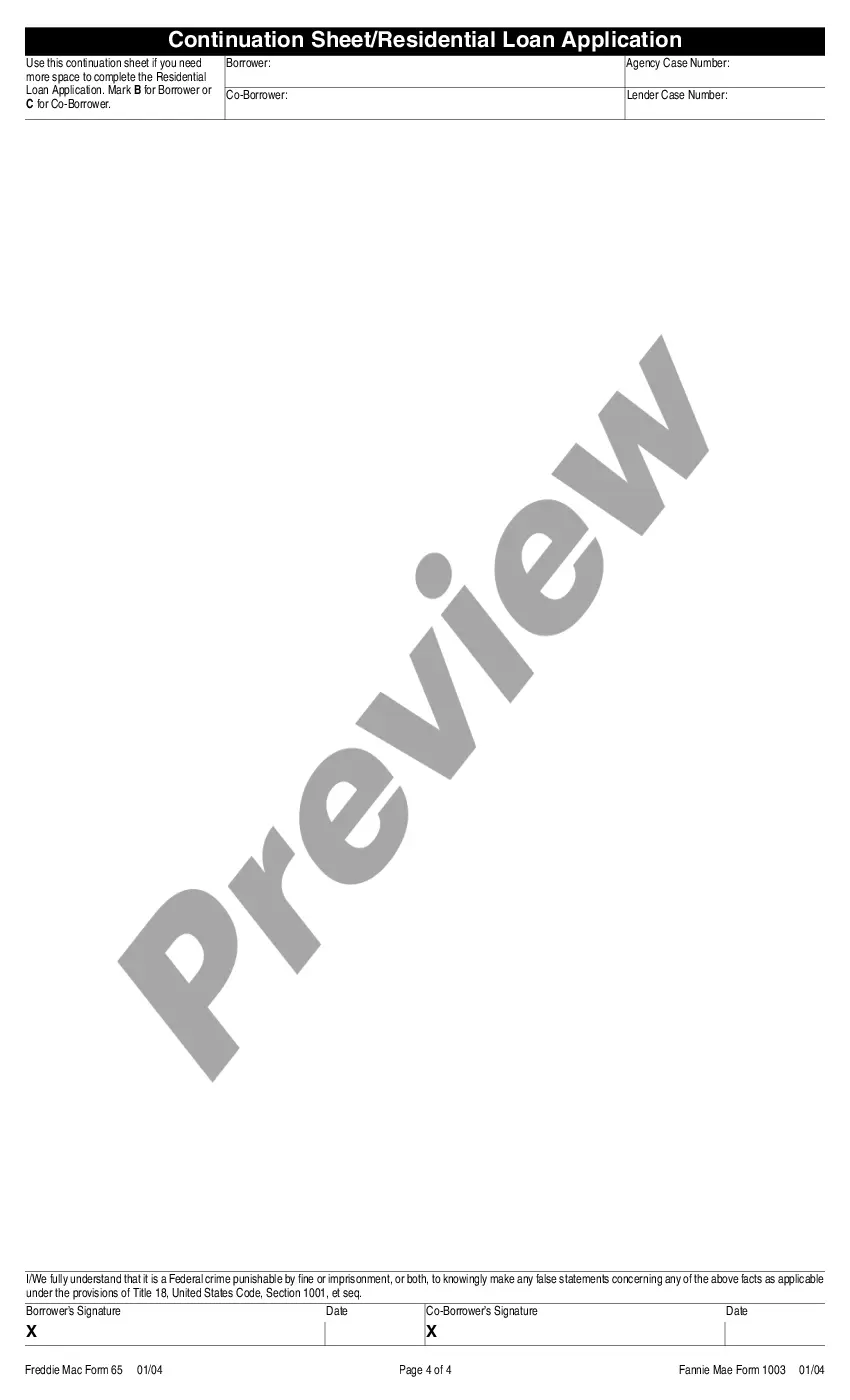 Get Uniform Residential Loan Application Preview Uniform Residential Loan Application