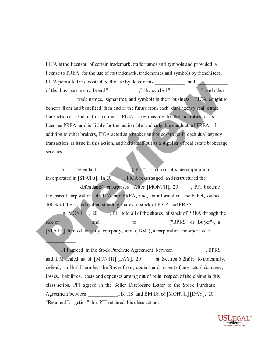 Get Fifth Amended Class Action Complaint Preview Fifth Amended Class Action Complaint