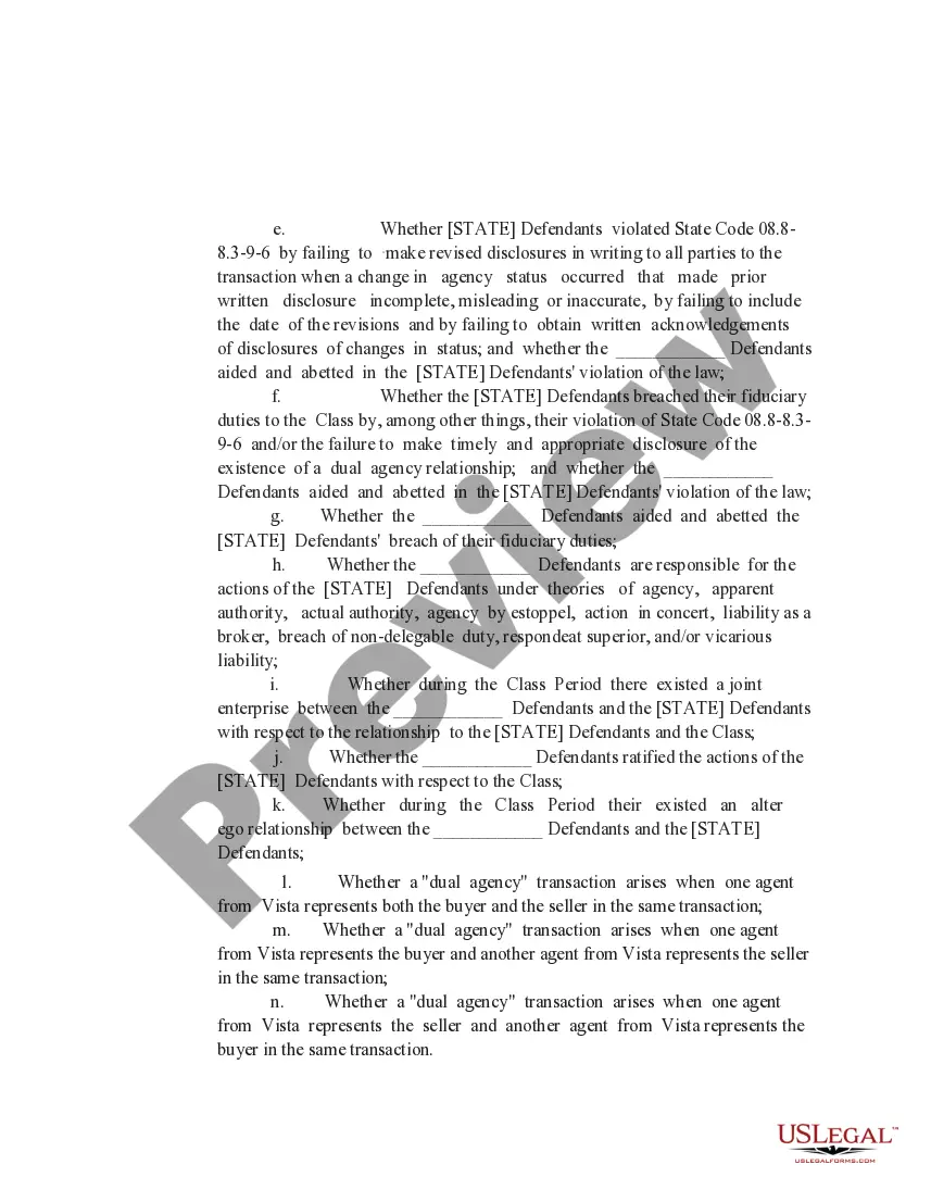 Get Fifth Amended Class Action Complaint Preview Fifth Amended Class Action Complaint