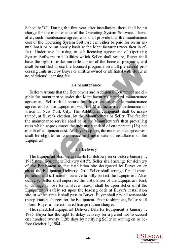 Get User Oriented Turnkey Hardware Purchase Agreement Preview User Oriented Turnkey Hardware Purchase Agreement