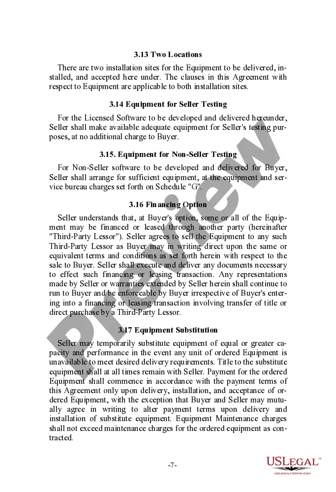 Get User Oriented Turnkey Hardware Purchase Agreement Preview User Oriented Turnkey Hardware Purchase Agreement