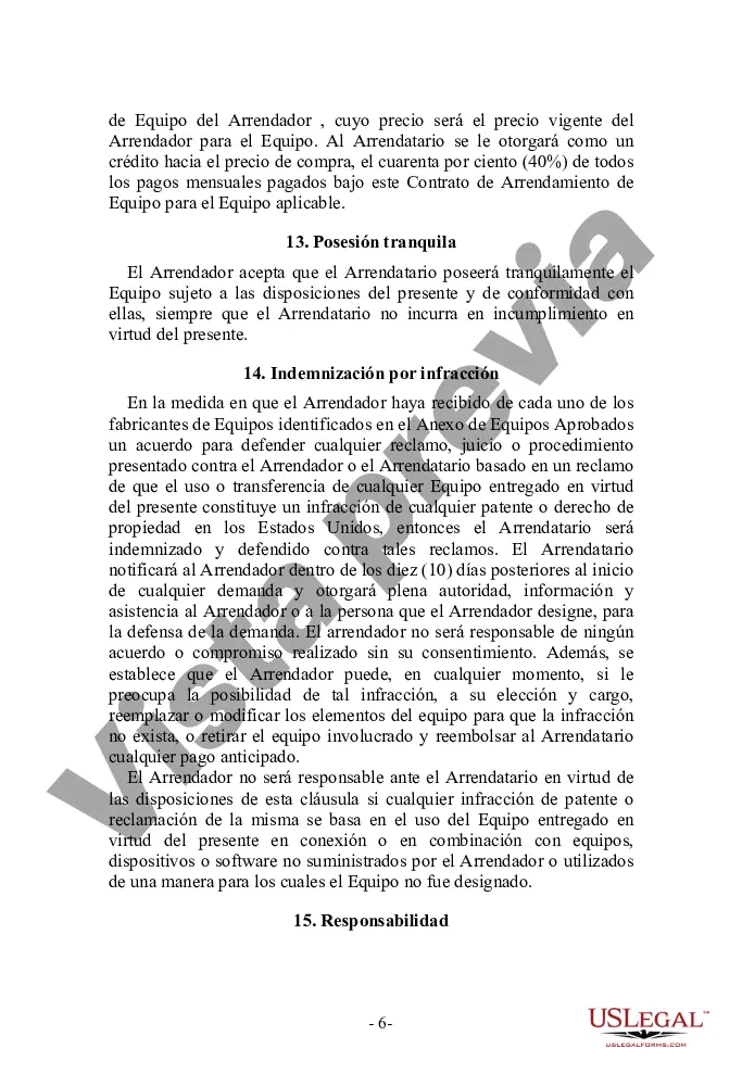 Preview Acuerdo de arrendamiento de equipo con una organización de ventas independiente