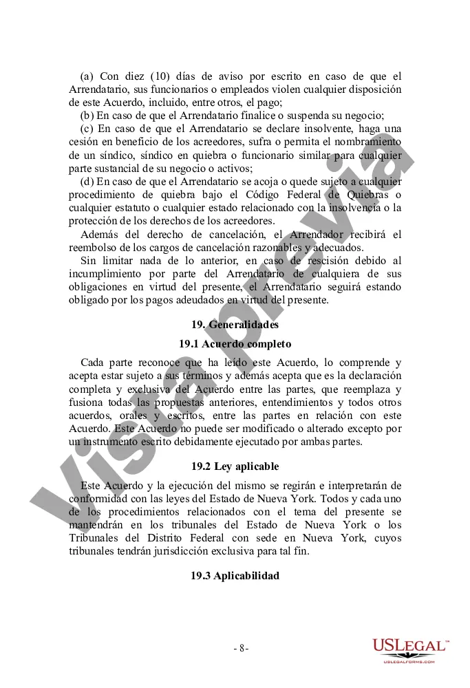 Preview Acuerdo de arrendamiento de equipo con una organización de ventas independiente