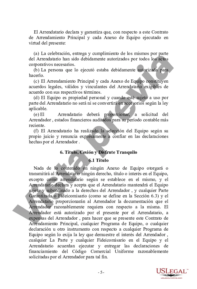 Preview Contrato de arrendamiento principal de terceros