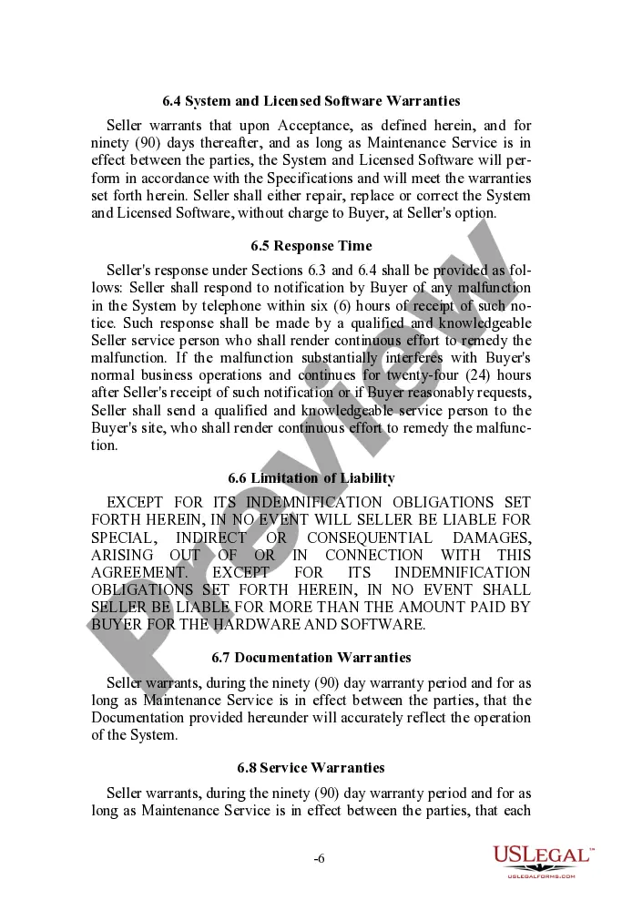 Get Turnkey Hardware and Software Agreement Preview Turnkey Hardware and Software Agreement