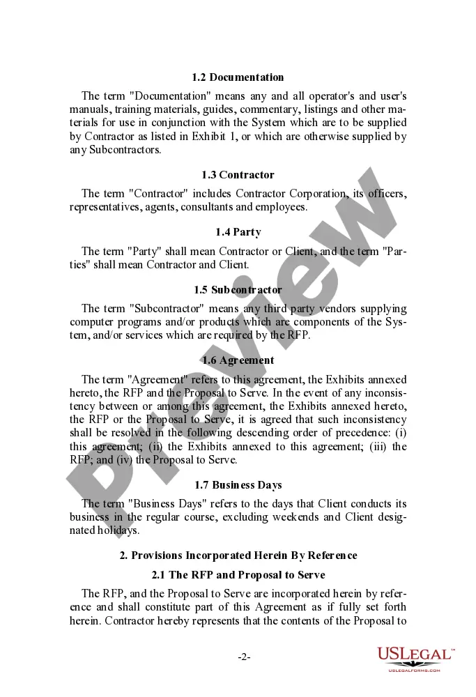 Get Agreement for System Procurement and Integration Preview Agreement for System Procurement and Integration
