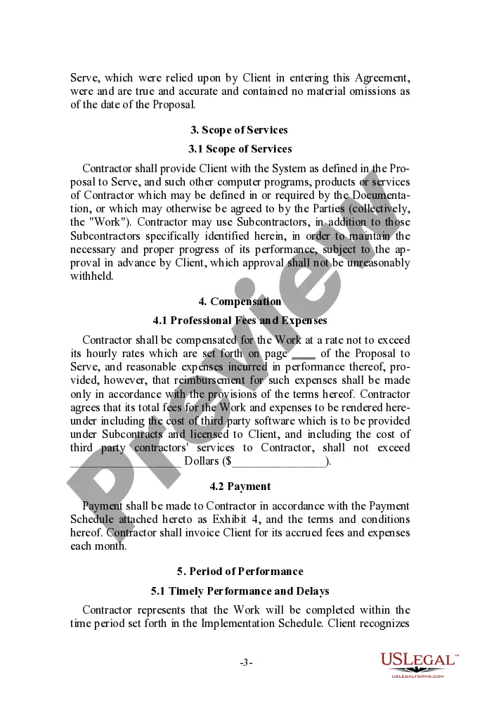 Get Agreement for System Procurement and Integration Preview Agreement for System Procurement and Integration