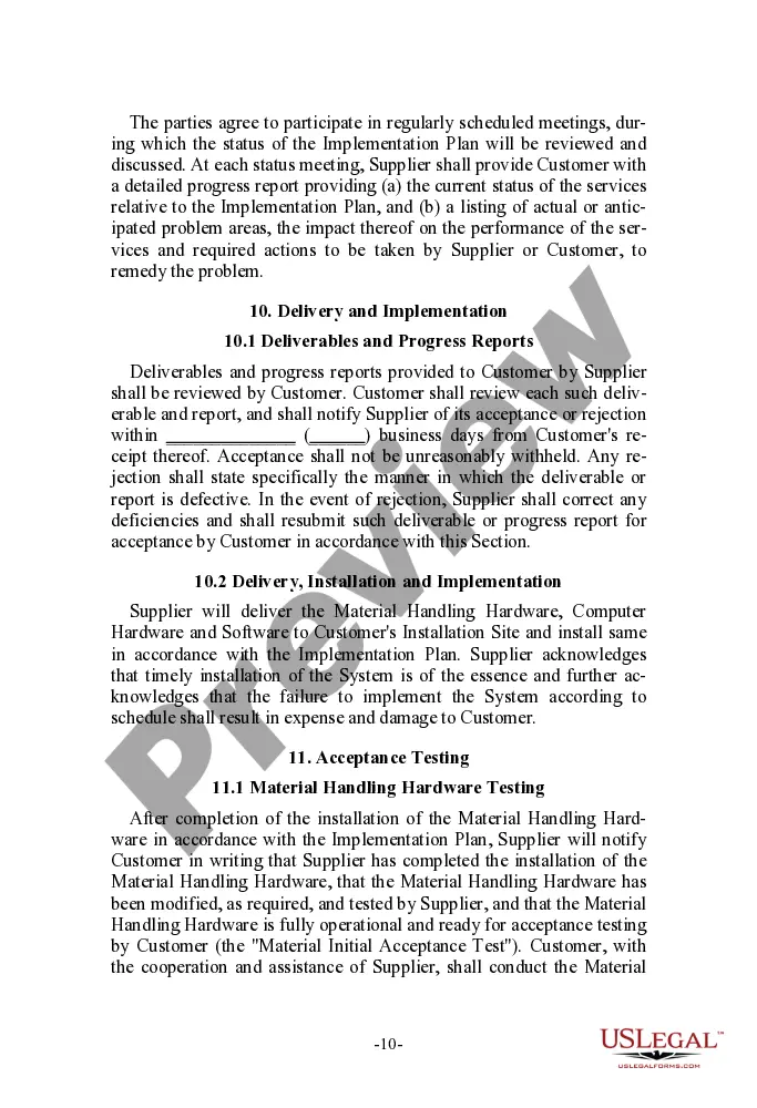 Get System Procurement and Integration Agreement Preview System Procurement and Integration Agreement