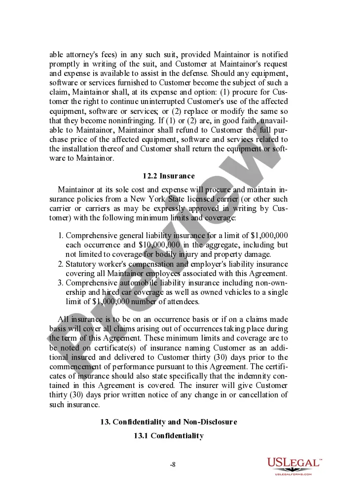 Preview Telecommunications Service Agreement