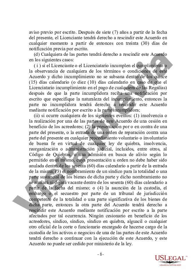 Preview Acuerdo de licencia de marca comercial para un producto de software en el mercado educativo