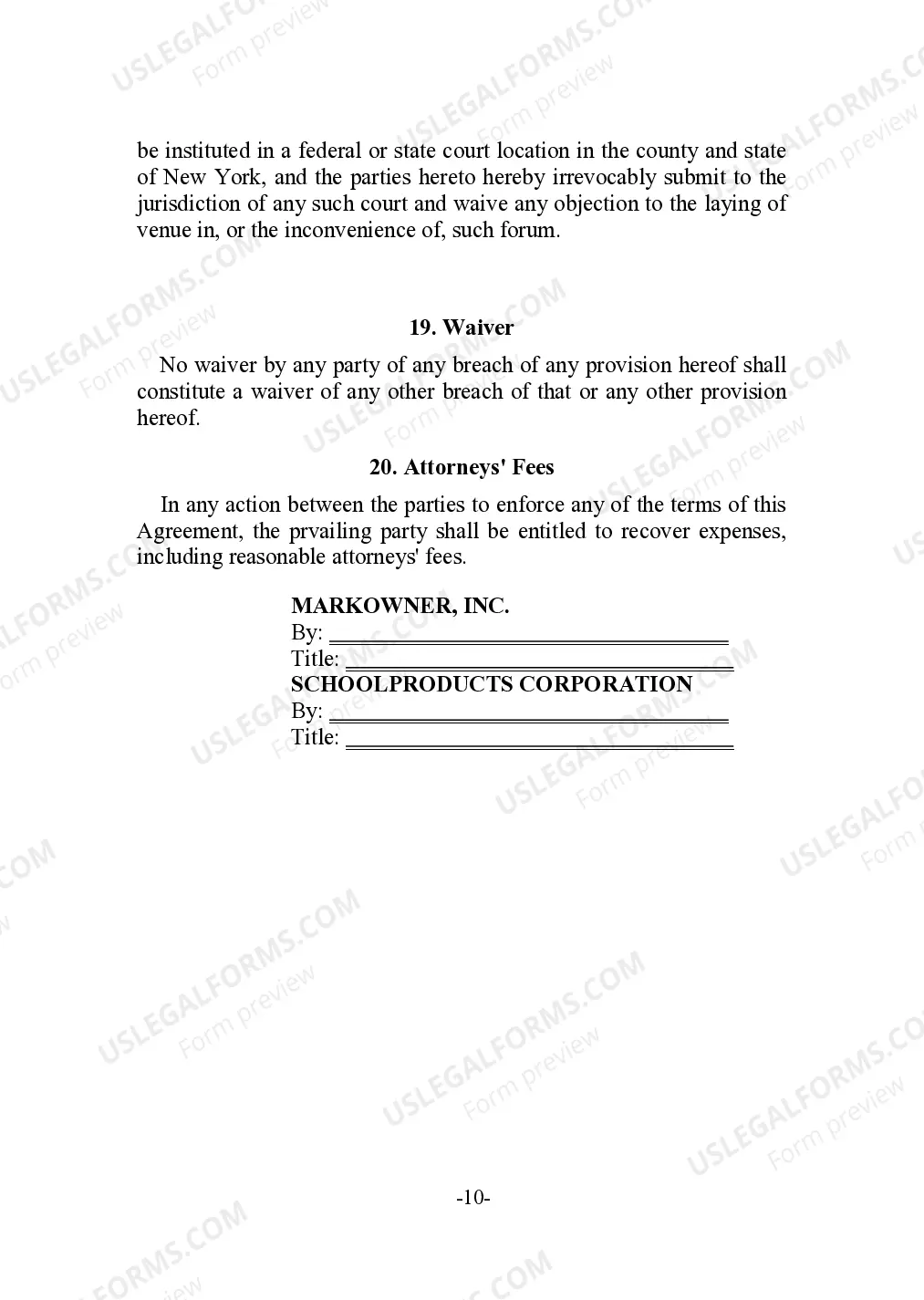 Preview Trademark License Agreement for a Software Product in Educational Market
