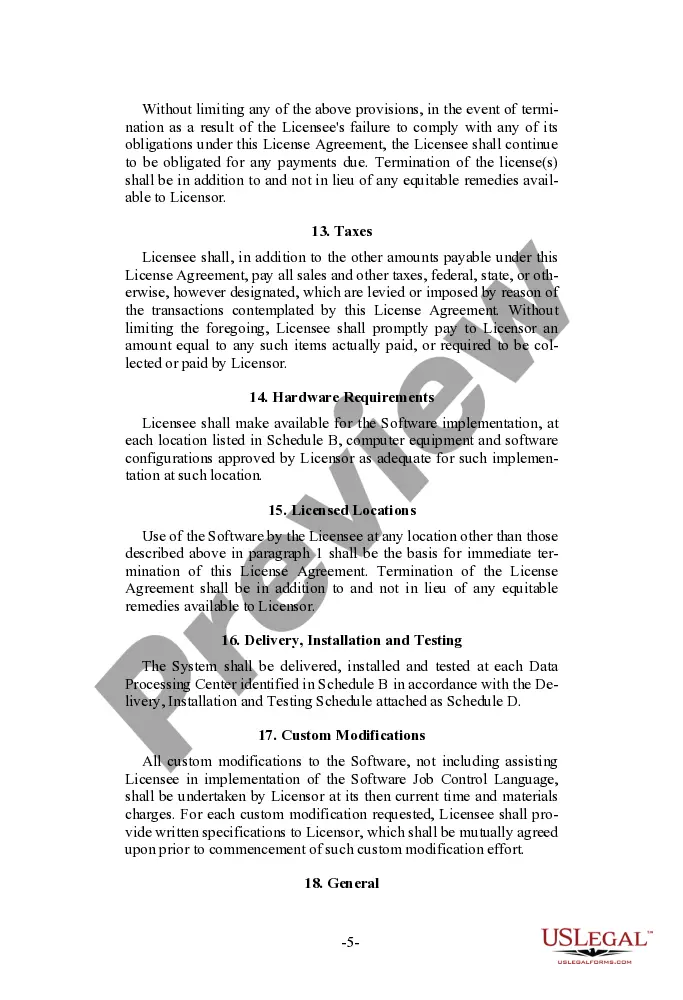 Preview Perpetual Nontransferable Nonexclusive Vendor-Oriented Software License Agreement