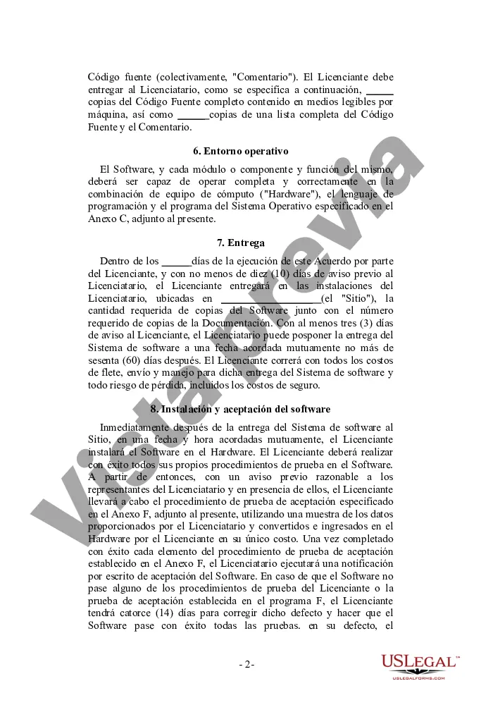 Preview Contrato de licencia de software orientado al usuario no exclusivo y perpetuo