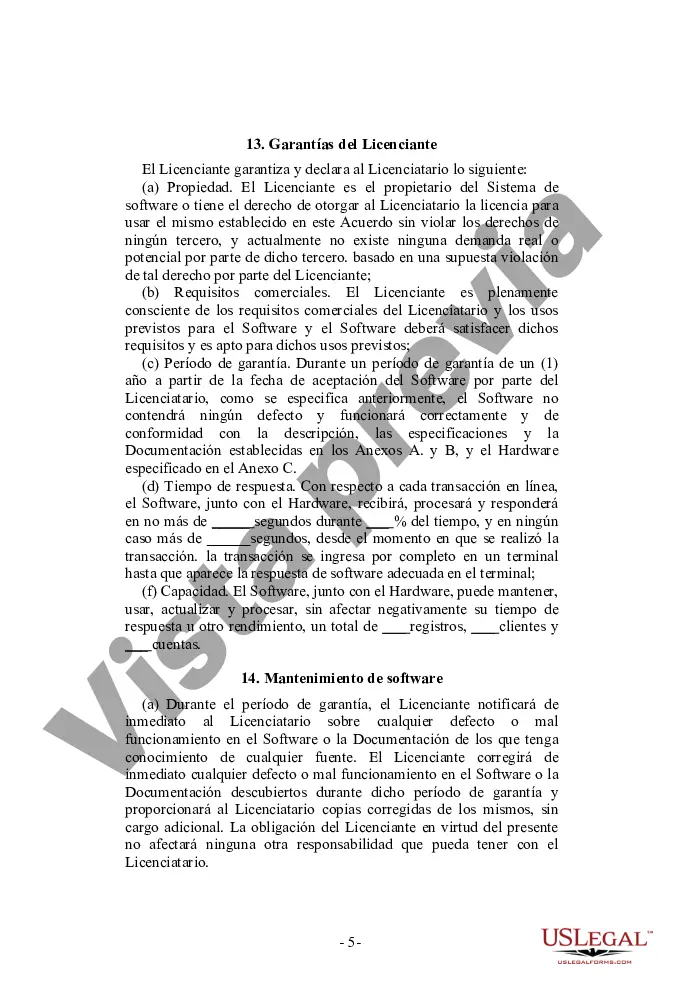 Preview Contrato de licencia de software orientado al usuario no exclusivo y perpetuo