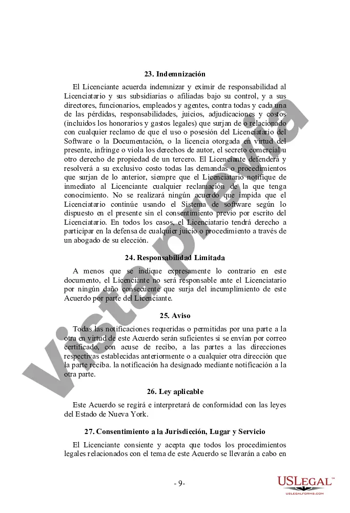 Preview Contrato de licencia de software orientado al usuario no exclusivo y perpetuo