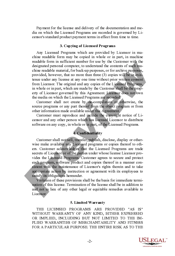 Get Microcomputer Software License Agreement Preview Microcomputer Software License Agreement
