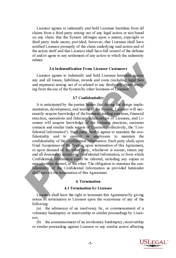 Get Software License Agreement with User Developed Functional Specifications Preview Software License Agreement with User Developed Functional Specifications