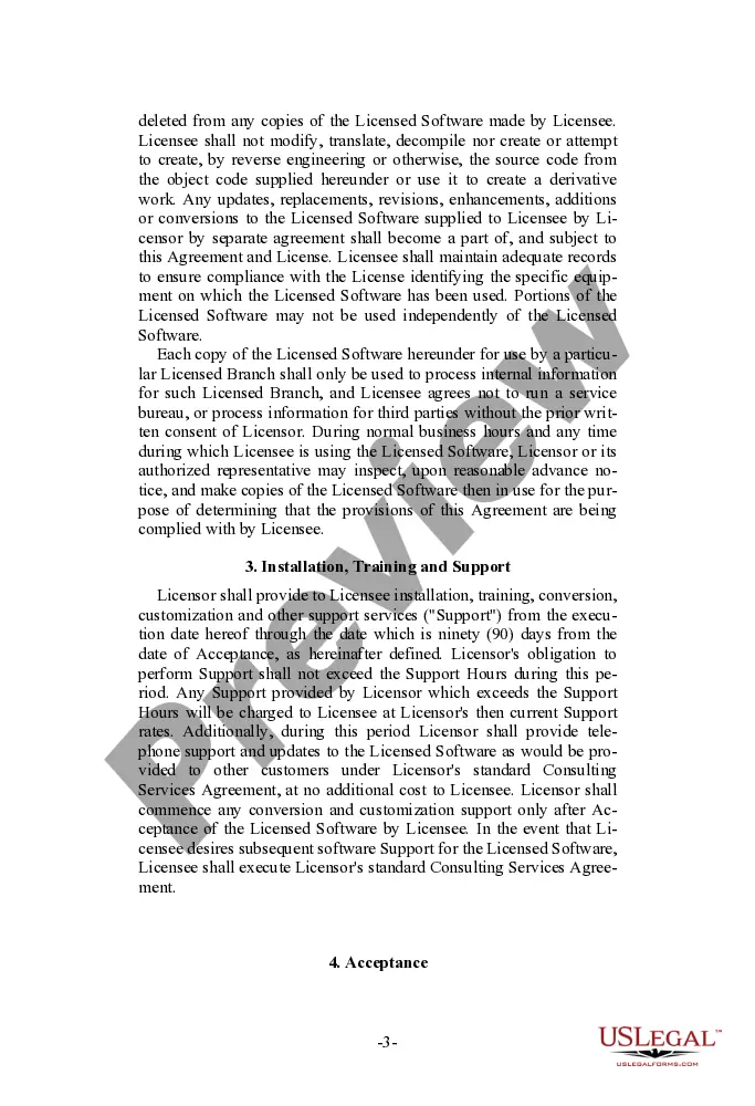 Get Software License Agreement with Multi-Branch Option Preview Software License Agreement with Multi-Branch Option