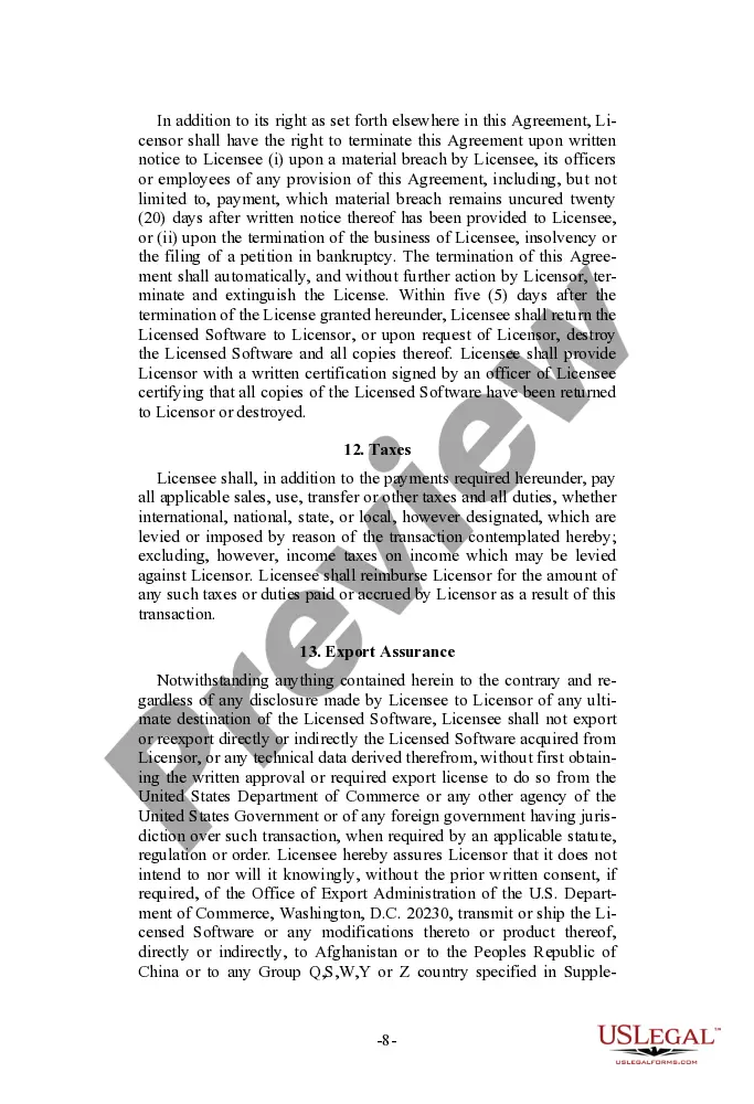 Get Software License Agreement with Multi-Branch Option Preview Software License Agreement with Multi-Branch Option
