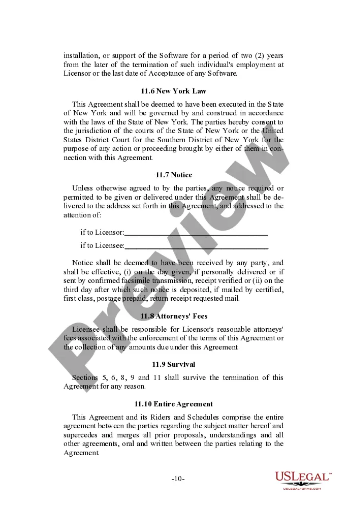 Get Licensor Oriented Software License Agreement Preview Licensor Oriented Software License Agreement