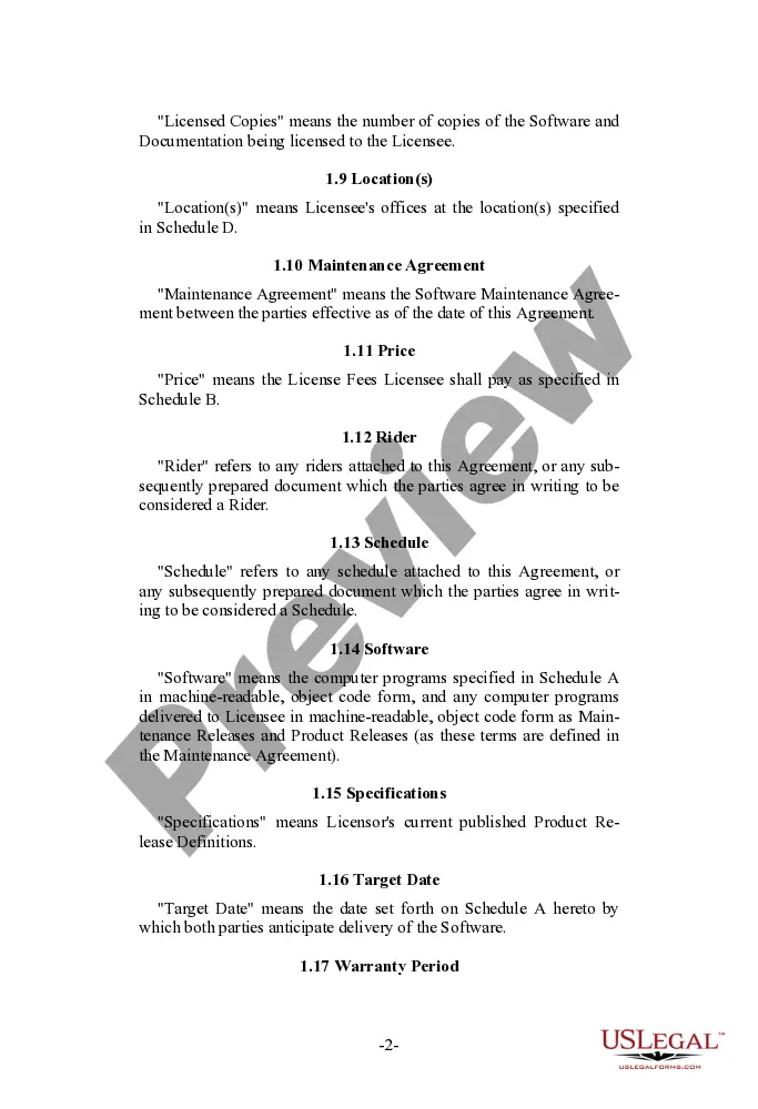 Get Licensor Oriented Software License Agreement Preview Licensor Oriented Software License Agreement