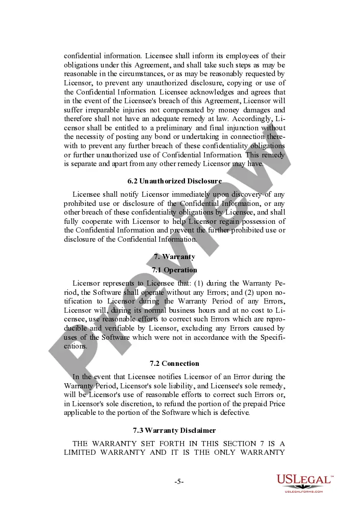 Get Licensor Oriented Software License Agreement Preview Licensor Oriented Software License Agreement