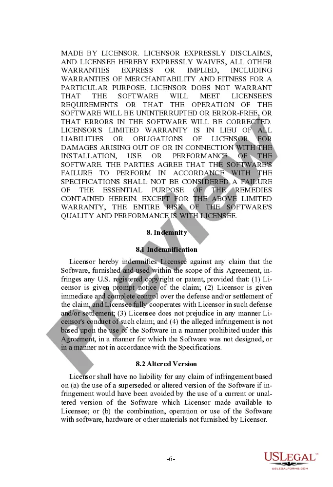 Get Licensor Oriented Software License Agreement Preview Licensor Oriented Software License Agreement