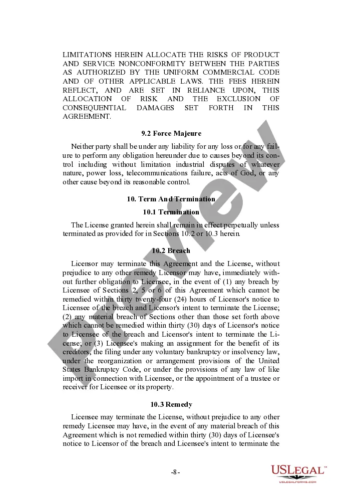Get Licensor Oriented Software License Agreement Preview Licensor Oriented Software License Agreement