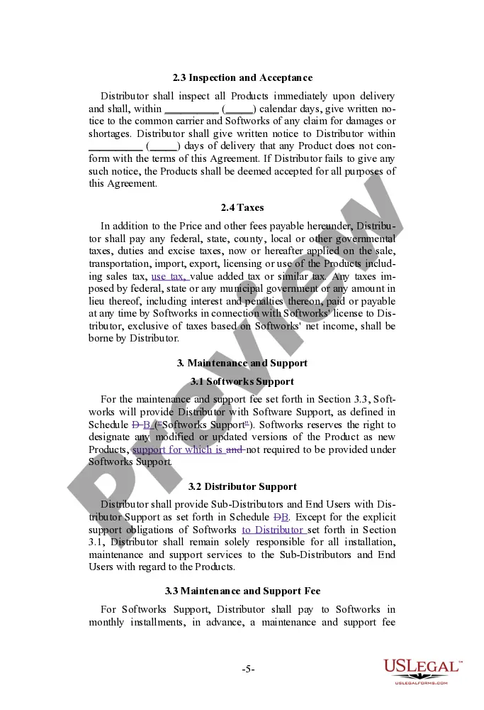 Get Software Distribution and Maintenance Agreement Preview Software Distribution and Maintenance Agreement