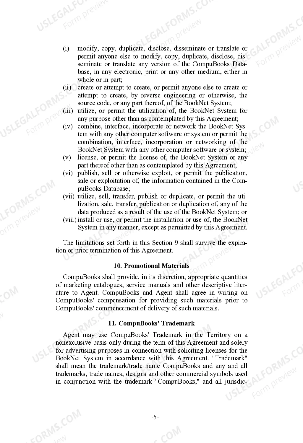 Preview Agency Licensing Agreement