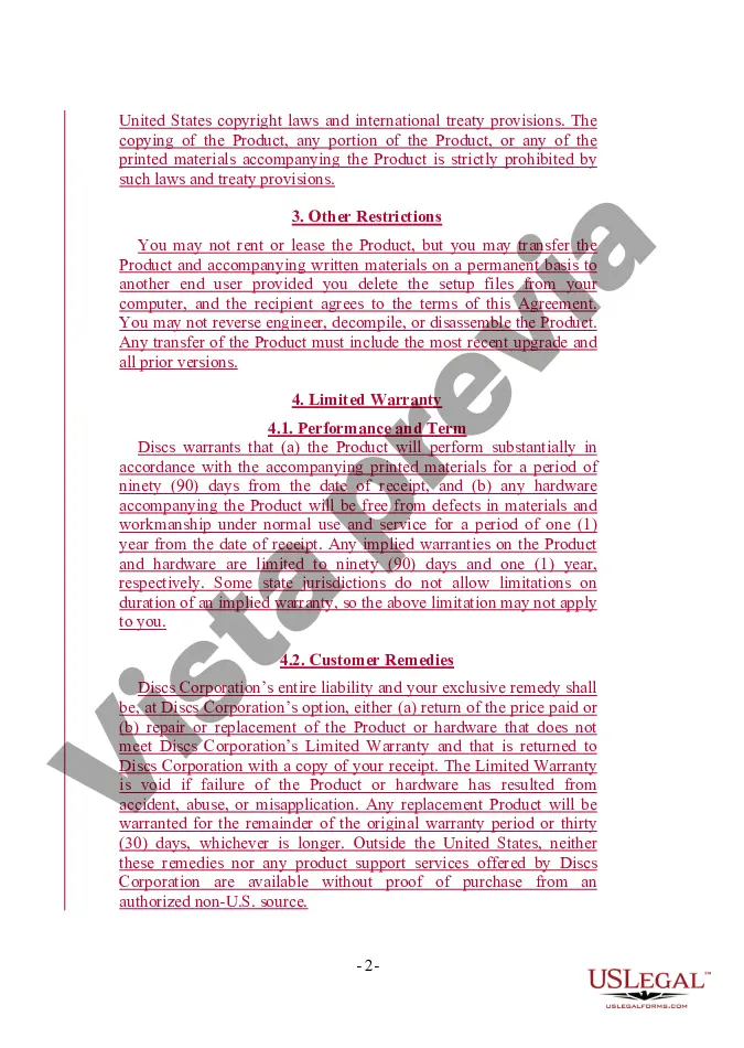 Preview Acuerdo de licencia de envoltura retráctil para uso individual o en red