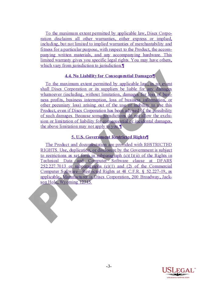 Get Individual or Network Use Shrink-Wrap License Agreement Preview Individual or Network Use Shrink-Wrap License Agreement