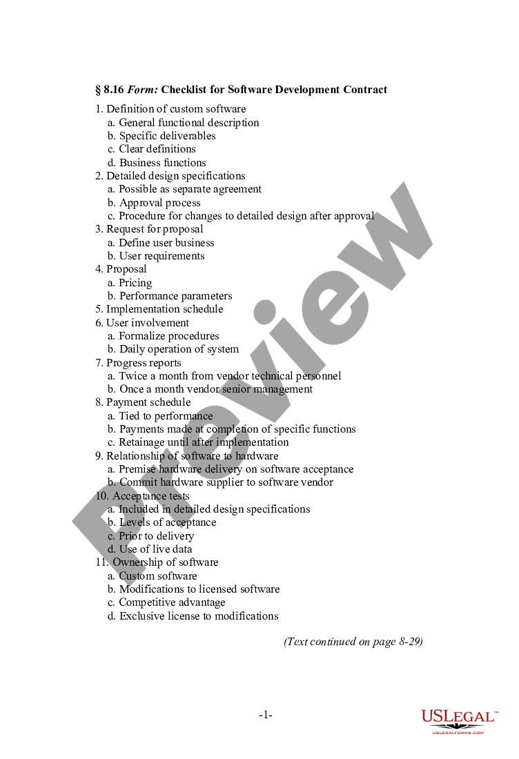 software development agreement checklist clipart